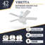 Viretta 42'' Ceiling Fan with Light Kit-2060632423