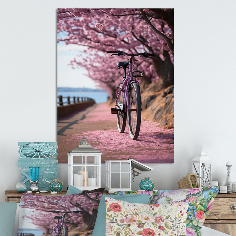Vélo chuchotant roues - vélo art mural en métal salon, H 40 po x l 30 po x P 1 po