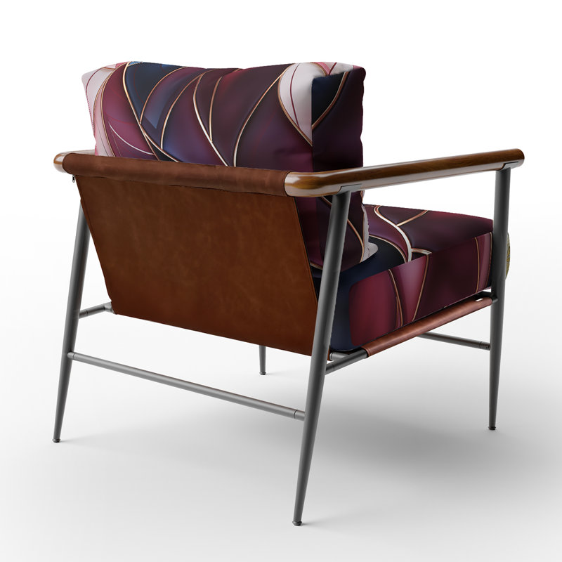 Fauteuil d'appoint rembourré Radiant Glamour, Noir