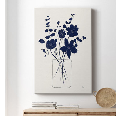 Indigo Sketch Bouquet I " Indigo Sketch Bouquet I " Painting Print