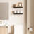 Sydney 16" W x 6" D Floating Shelves Set with Invisible Wall Mount Brackets-64526482