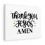 «Thank You Jesus», reproduction sur toile tendue-2044204395