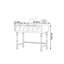 Petit bureau en bois massif de style français rétro-2082504260