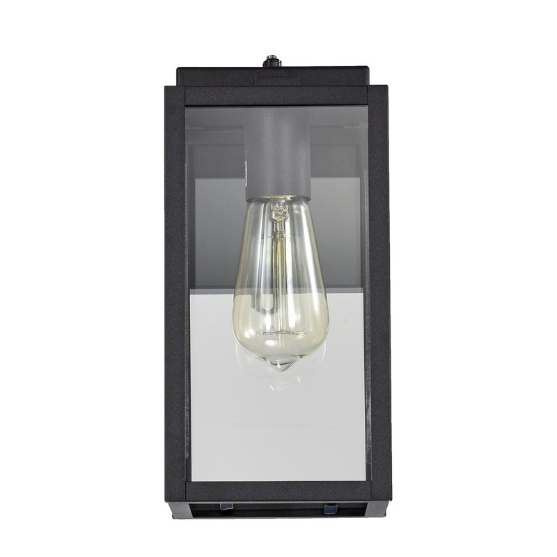 Steel Wall Light, 11.25" H x 5" W x 6.25" D, Dusk to Dawn