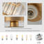 Lustre semi-encastré 1 lumière avec abat-jour en cristal-913735660