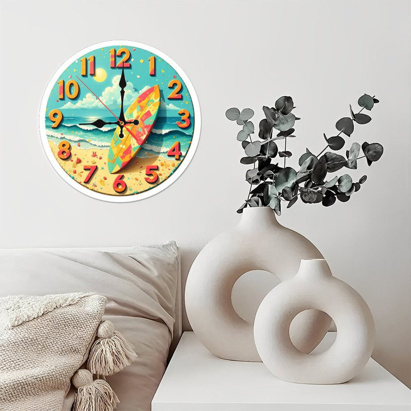 Horloge planche de plage