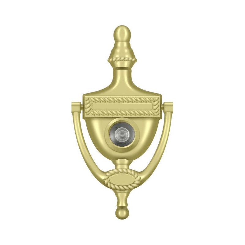 Heurtoir de porte AD22BC89964D4F85AF22AA21BC7C35DC, corde victorienne en laiton poli, Laiton poli