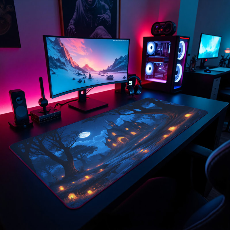 Polyester Desk Pad, 23.6x13.8