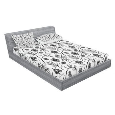 Microfiber Floral Sheet Set