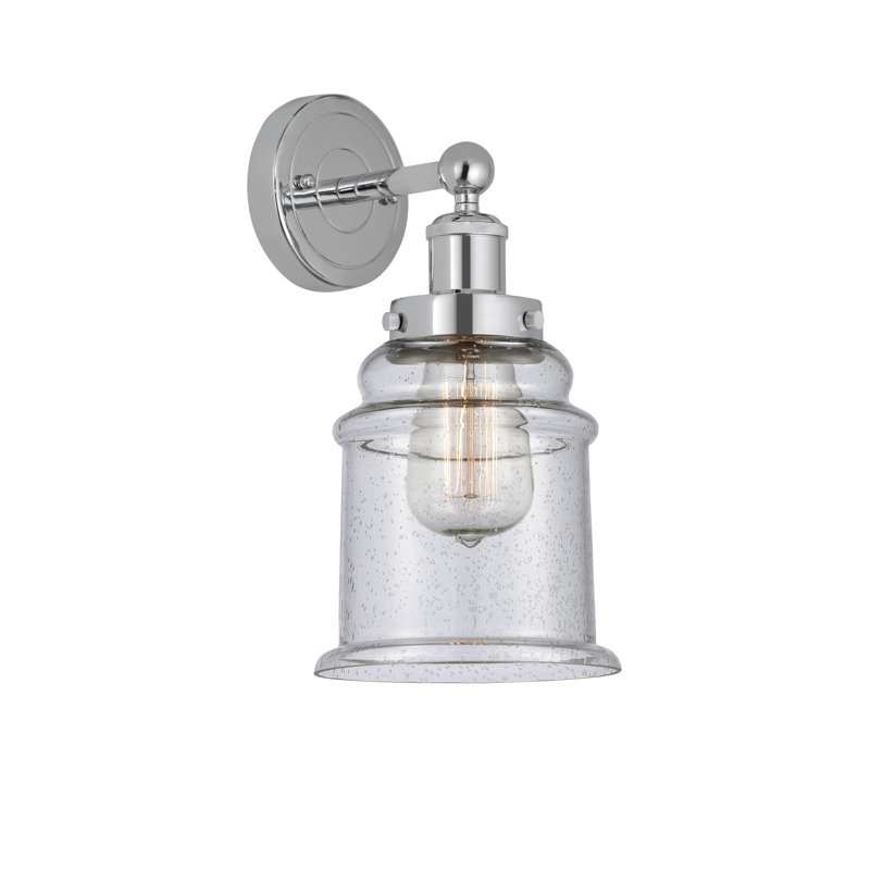 Chepachet Armed Sconce, Seedy, Polished Chrome