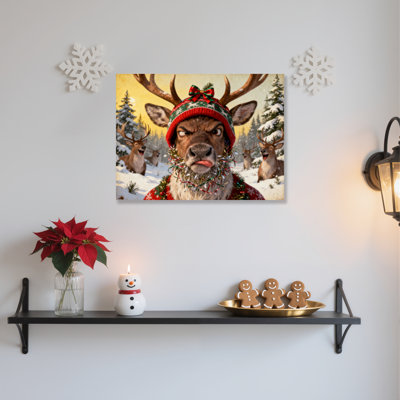 Reindeer Art Canvas Wall Art
