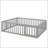 Stylish Solid Pine Wood Daybed Frame With Fence And Door, Perfect For Comfort And Aesthetic Appeal-1263409550-1263409541