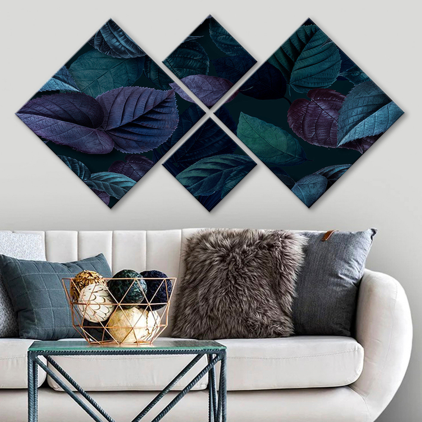 East Urban Home 4 Piece Unframed Painting Set on MDF - Wayfair Canada