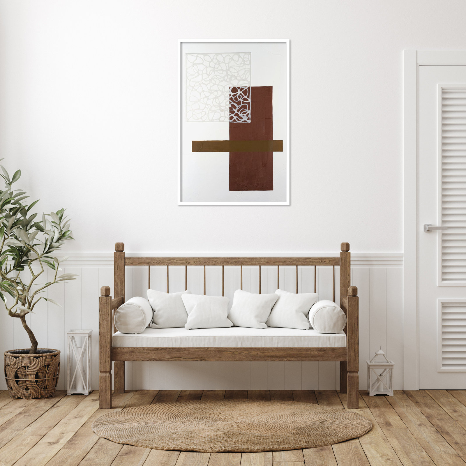 Nooks and Crannies No. 4 Print, 41" H x 28" W, White
