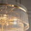 Geira 16lt Tiered Pendant light finished in Ant. Brass