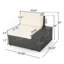 Ensemble modulaire d'extérieur 8 pièces Santa Cruz