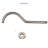 17" Shower Arm with Flange