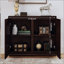 Armoire de rangement Mid-Century moderne en forme de V, buffet étroit avec un design multifonctionnel pour le salon et la cuisine.-929129410