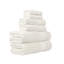 Ensemble de salle de bain en coton modal 6 pièces blanc frais