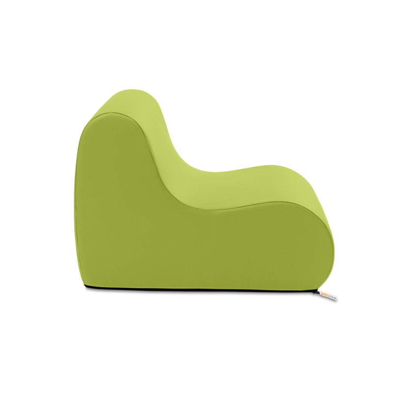 Jaxx Midtown Large Classroom Soft Foam Chair - Premium Vinyl Cover, Turquoise