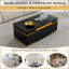 Table basse à plateau relevable avec 4 tabourets de rangement, table basse moderne avec plateau pliable, table basse réglable multifonctionnelle pour le salon-1370371301