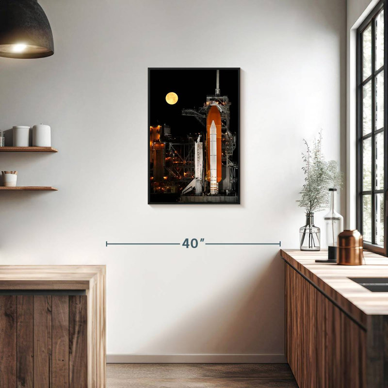 Navette de découverte, Cadre flottant noir, 21 po x 31 po