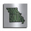  «Missouri 2» par Art Licensing Studio, art mural en métal, 12 po x 12 po-1335428937