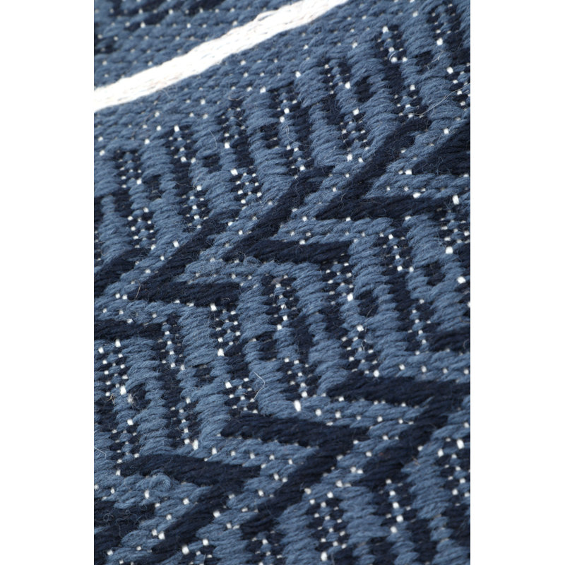 Bovina Area Rug in Navy, Rectangle 5' x 8'