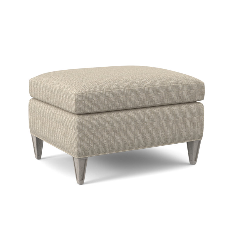 Repose-pieds rectangulaire 28 po Bristol, Tremplins ivoires, Bisque