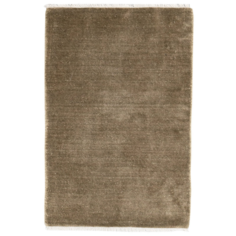 Hudson Kelp Hand Loom Knotted Rug, Rectangle 5' x 8'