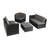 Hansley 5 - Person Patio Conversation Set with Cushions-27321737