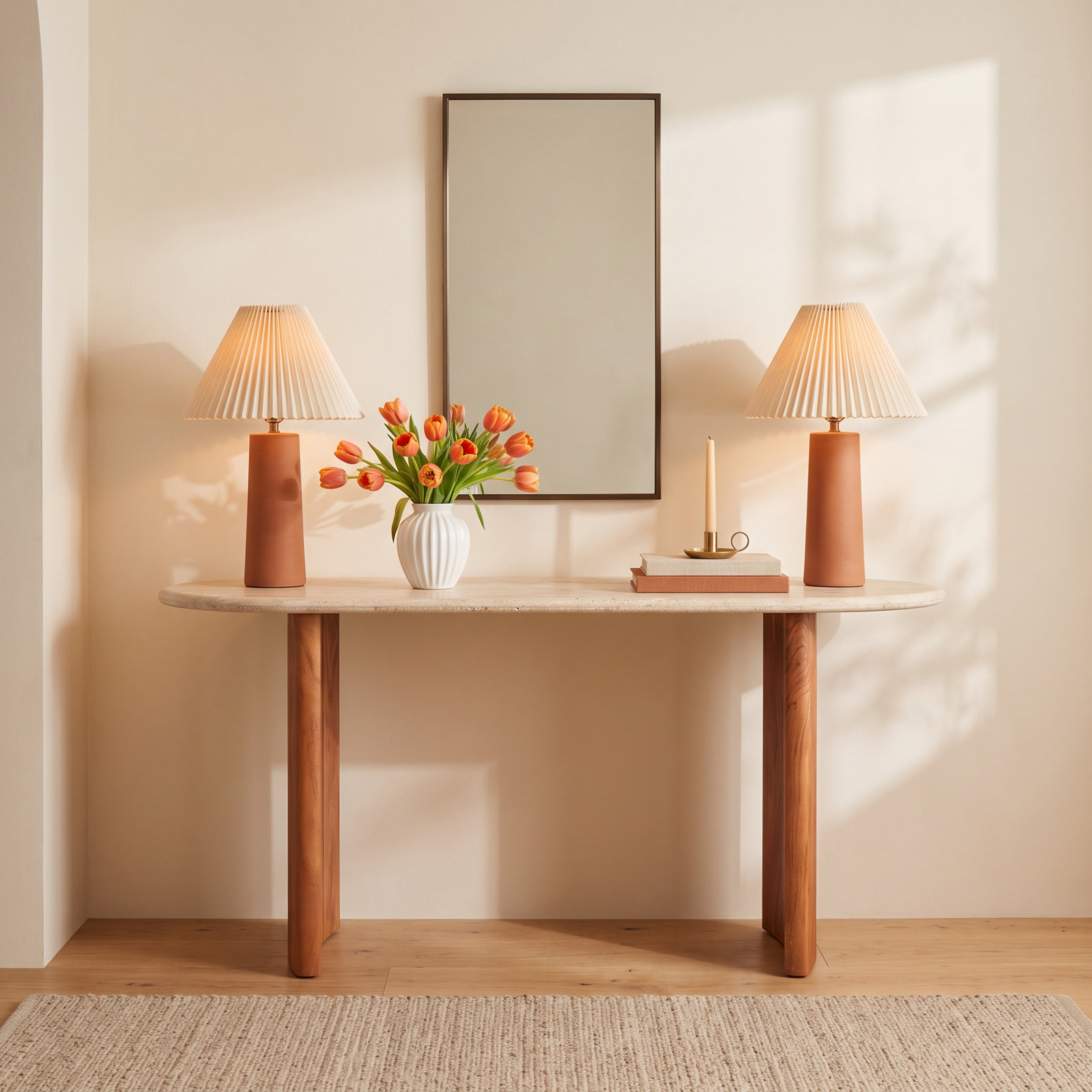 Catalena 39 " Acacia Console Table