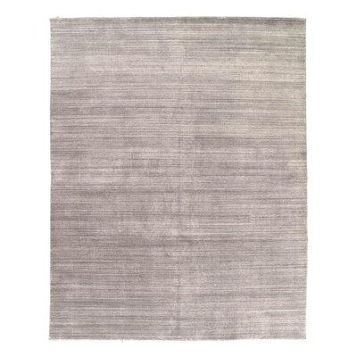 Tapis gris en coton / laine Xaiya