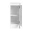 Rangement autoportant pour salle de bain avec porte et armoire pratique à fermeture en douceur