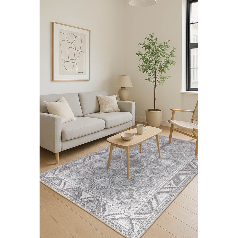 Tapis en chenille lavable Jax Antique Vintage, Rectangle 3 pi 10 po x 5 pi 3 po
