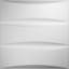 Panneau mural 3D 19,625 "x 19,625" en blanc (paquet de 50)