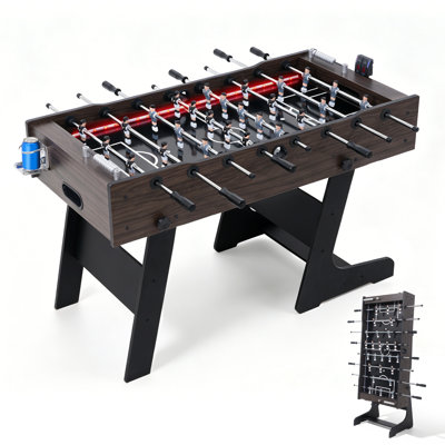 54″ Standing Foldable Foosball Table With Led Lights – Flashing Goals, Arcade‑style Play For Home & Game Room