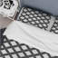 Ensemble de housse de couette moderne noir et blanc-109155136