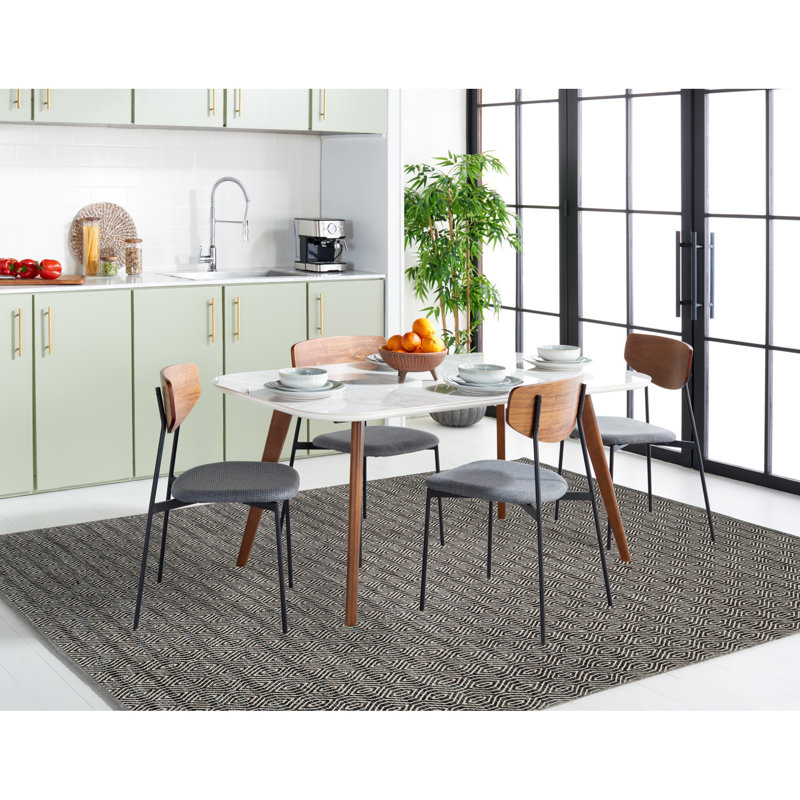 Dryden Hand Woven Cotton Geometric Rug, Rectangle 8' x 10'