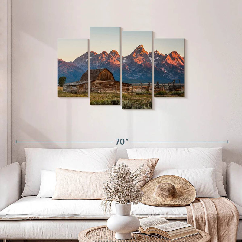 Alvord Grand Teton Mormon Row, H 27 po x l 43 po