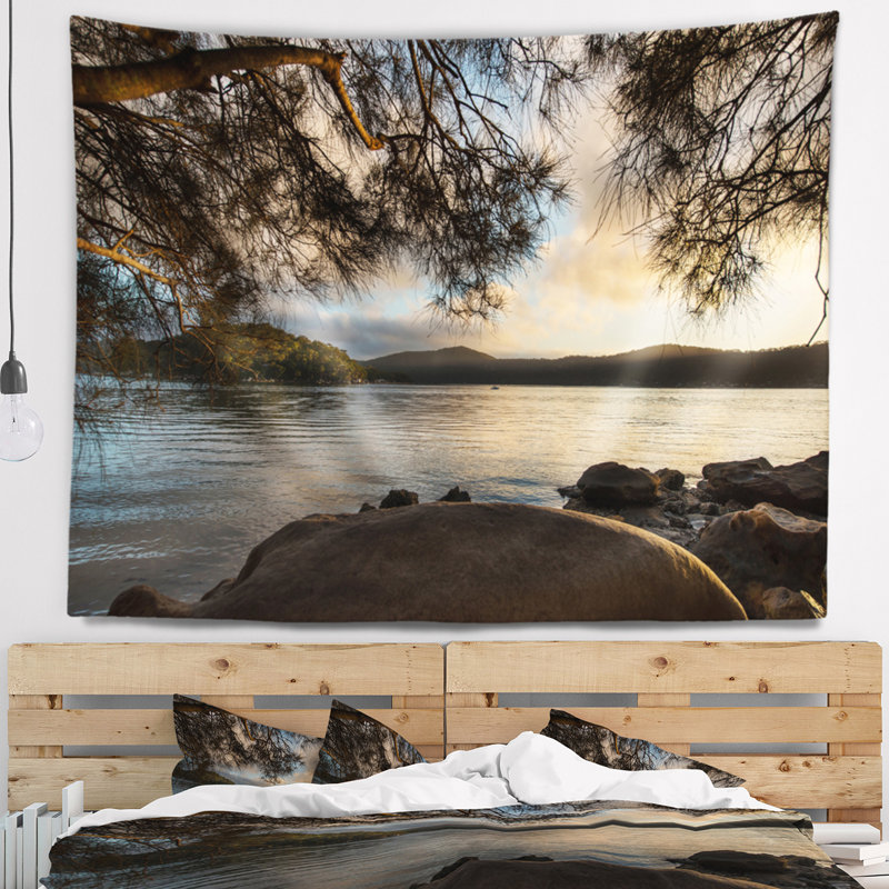 Tapisserie de hawkesbury river de mer, H 32 po x l 39 po