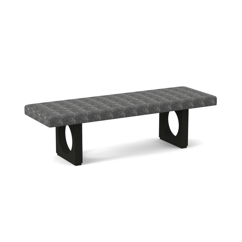 Void Upholstered Bench, Espresso, Edworth Ocean