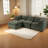 Compression Deep Seat Sectionals, Chenille Modern L Shape For Home