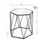 Indii Glass Top Frame End Table