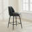 Swivel Upholstered Faux Leather Counter Stool-433224181-433224176