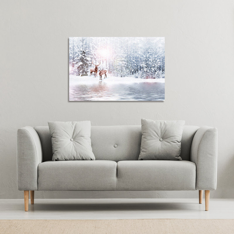 In The Frost - Wrapped Canvas Print, 41cm H x 41cm W