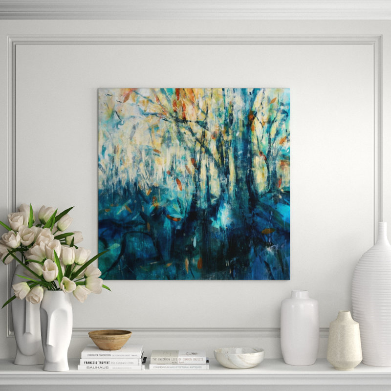 Avatar Forest Print by Jodi Maas, Image Brush Gel, 47" H x 47" W