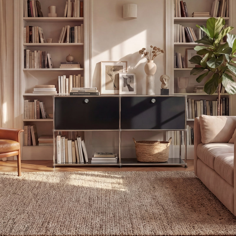 Armoire de rangement moderne, Noir
