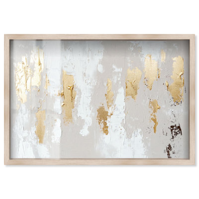 Décoration murale Boho Desert Gold II par Art Remedy, cadre blond, 45 x 30