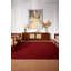 Tapis Alithea tissé à plat en laine Kilim écologique - 91 x 396 cm, tapis de couloir | Couleur bourgogne | Motif uni | Tapis de salon, chambre-24418958-126643372